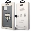 Чехол Karl Lagerfeld Saffiano Karl's Head Patch для iPhone 14 | 13 Silver (KLHCP14SSAPKHG)
