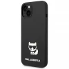 Чохол Karl Lagerfeld Silicone Choupette Body для iPhone 14 | 13 Black (KLHCP14SSLCTBK)