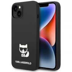 Чехол Karl Lagerfeld Silicone Choupette Body для iPhone 14 | 13 Black (KLHCP14SSLCTBK)