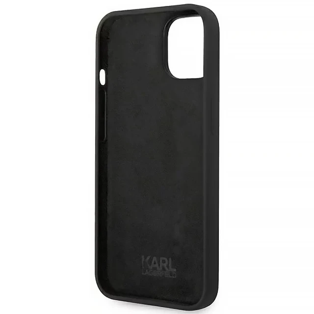 Чохол Karl Lagerfeld Silicone Choupette Body для iPhone 14 | 13 Black (KLHCP14SSLCTBK)