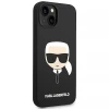 Чохол Karl Lagerfeld Silicone Karl's Head для iPhone 14 | 13 Black (KLHCP14SSLKHBK)