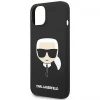 Чохол Karl Lagerfeld Silicone Karl's Head для iPhone 14 | 13 Black (KLHCP14SSLKHBK)