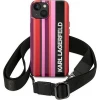 Чохол Karl Lagerfeld Color Stripes Strap для iPhone 14 | 13 Pink (KLHCP14SSTSTP)