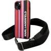 Чохол Karl Lagerfeld Color Stripes Strap для iPhone 14 | 13 Pink (KLHCP14SSTSTP)