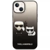 Чехол Karl Lagerfeld Gradient Iconik Karl & Choupette для iPhone 14 | 13 Black (KLHCP14STGKCK)