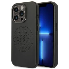 Чехол Karl Lagerfeld Leather Perforated Logo для iPhone 14 Pro Max Black (KLHCP14XFWHK)