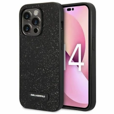 Чехол Karl Lagerfeld Glitter Plaque Logo для iPhone 14 Pro Max Black (KLHCP14XG2ELK)