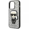 Чохол Karl Lagerfeld Glitter Flakes Iconik для iPhone 14 Pro Max Silver (KLHCP14XGFKPG)