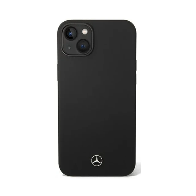 Чехол Mercedes для iPhone 14 | 13 Silicone Line Black with MagSafe (MEHMP14SSILBK)