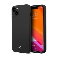 Чохол Mercedes для iPhone 14 | 13 Silicone Line Black with MagSafe (MEHMP14SSILBK)