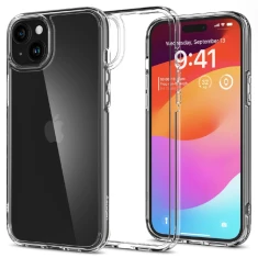 Чохол Spigen Crystal Hybrid для iPhone 15 Plus Crystal Clear (ACS06459)