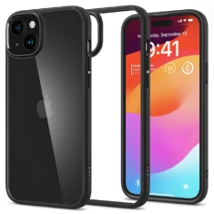 Чохол Spigen Crystal Hybrid для iPhone 15 Plus Matte Black (8809896747714)
