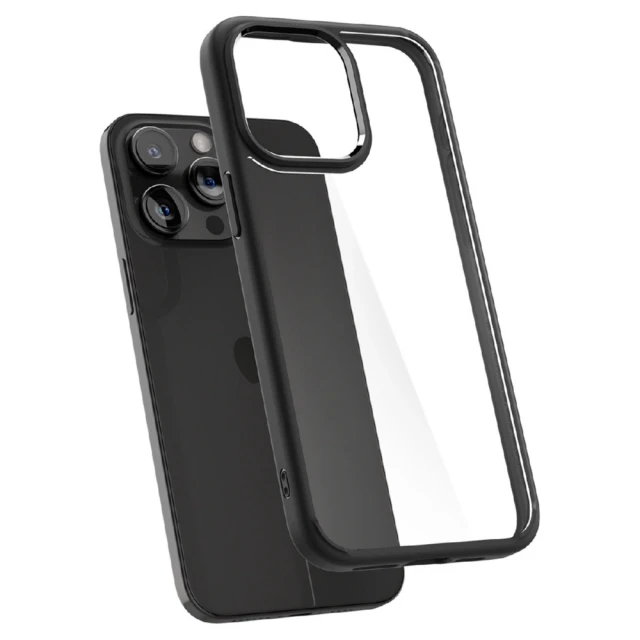 Чохол Spigen Crystal Hybrid для iPhone 15 Pro Matte Black (8809896747837)
