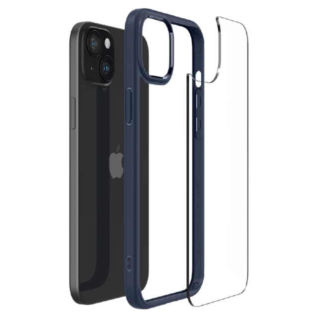 Чохол Spigen Crystal Hybrid для iPhone 15 Plus Navy Blue (8809896747691)