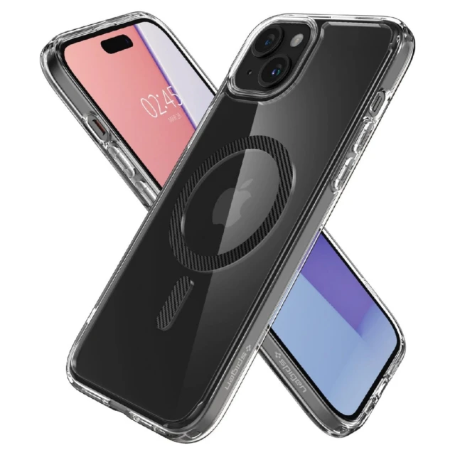 Чохол Spigen Ultra Hybrid для iPhone 15 Plus Carbon Fiber with MagSafe (8809896750028)