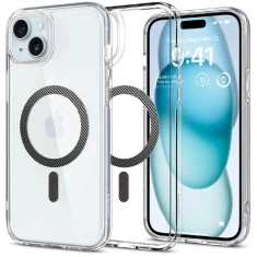 Чохол Spigen Ultra Hybrid для iPhone 15 Plus Carbon Fiber with MagSafe (8809896750028)