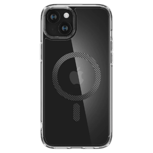 Чохол Spigen Ultra Hybrid для iPhone 15 Plus Carbon Fiber with MagSafe (8809896750028)