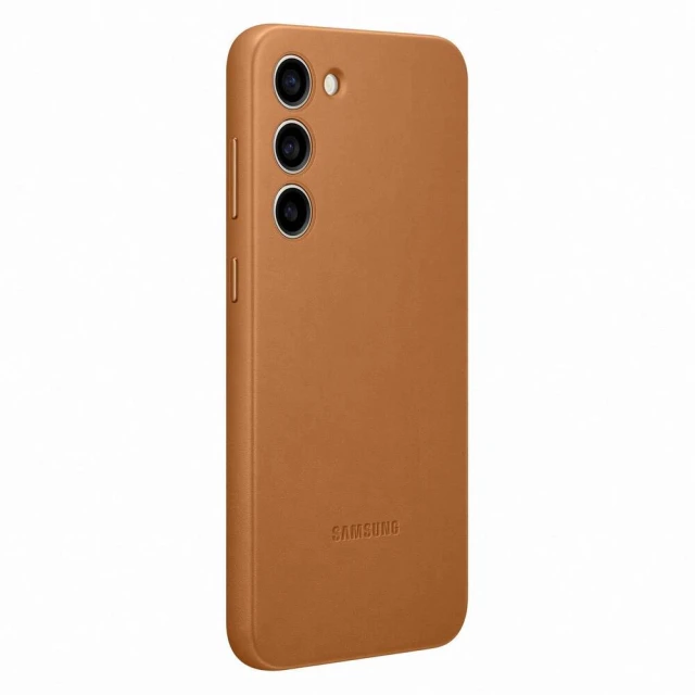Чохол Samsung Leather Cover для Samsung Galaxy S23 Plus Camel (EF-VS916LAEGWW)