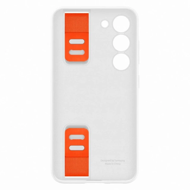 Чохол Samsung Silicone Grip Cover для Samsung Galaxy S23 White (EF-GS911TWEGWW)