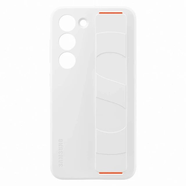 Чохол Samsung Silicone Grip Cover для Samsung Galaxy S23 White (EF-GS911TWEGWW)