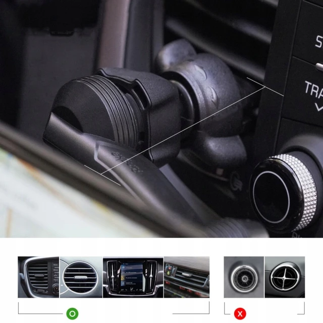 Автодержатель Ringke Power Clip Wing Black (8809628567122)