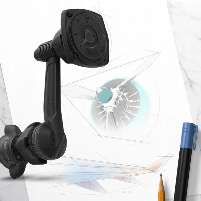 Автодержатель Ringke Power Clip Wing Black (8809628567122)