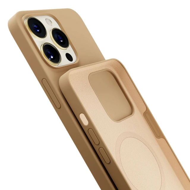 Чохол 3mk Hardy Case для iPhone 15 Pro Dark Gold with MagSafe (5903108527361)