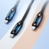 Кабель Wozinsky USB-C to Lightning with LED Display 36W 1 m Black (WUCLC1)