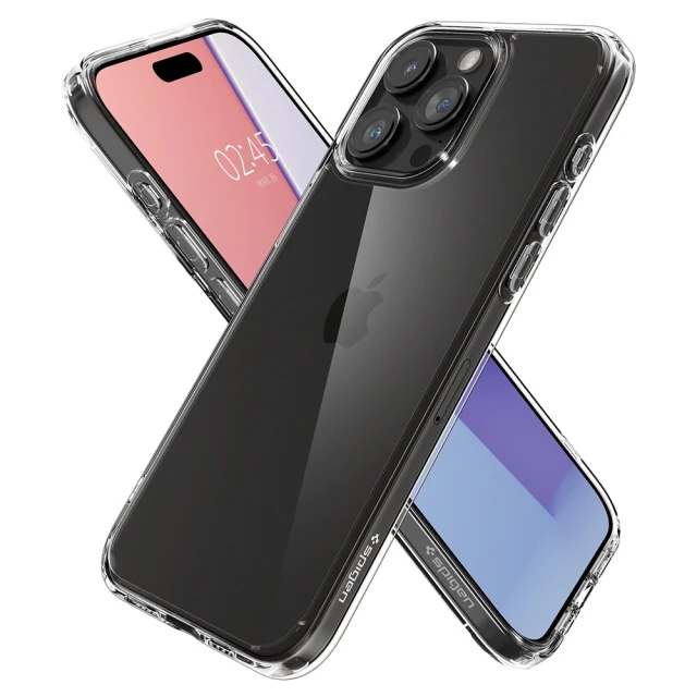 Чохол Spigen Crystal Hybrid для iPhone 15 Pro Crystal Clear (ACS06471)