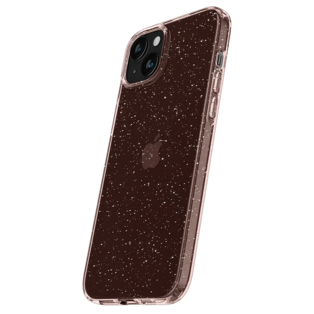 Чохол Spigen Liquid Crystal Glitter для iPhone 15 Plus Rose Quartz with MagSafe (8809896749886)