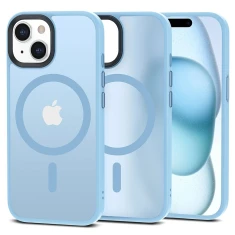 Чохол Tech-Protect MagMat для iPhone 15 Matte Sky Blue with MagSafe (9319456606621)