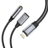 Кабель-адаптер Tech-Protect UltraBoost Lightning to Mini Jack 3.5mm/Lightning Black (9319456607376)