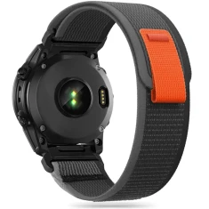 Ремінець Tech-Protect Nylon для Garmin Fenix 3 | 5X | 3HR | 5X Plus | 6X | 6X Pro | 7X Black Orange (9319456606805)
