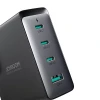 Мережевий зарядний пристрій Joyroom 140W 3xUSB-C | USB-A with USB-C to USB-C Cable 1.2m Black (JR-TCG05)