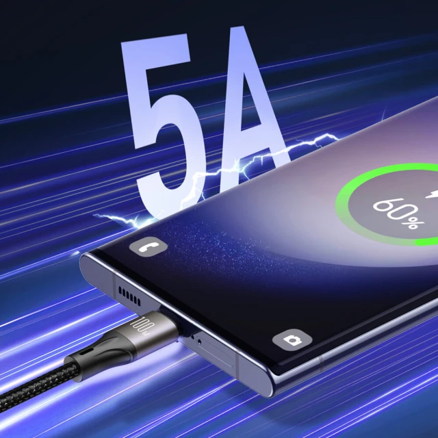 Кабель Joyroom Light-Speed ​​Series USB-C to USB-C 1.2 m Black (6941237102676)