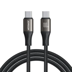 Кабель Joyroom Light-Speed ​​Series USB-C to USB-C 1.2 m Black (6941237102676)