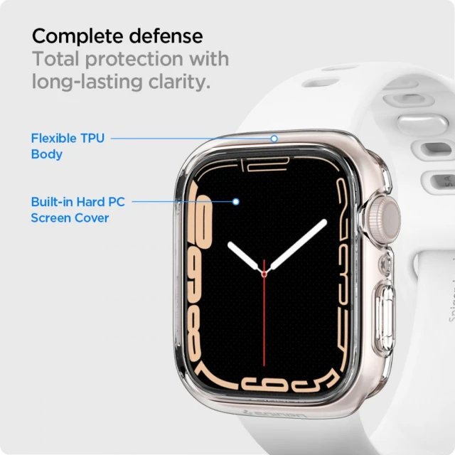 Чохол Spigen Ultra Hybrid для Apple Watch 41 mm Crystal Clear (ACS04613)