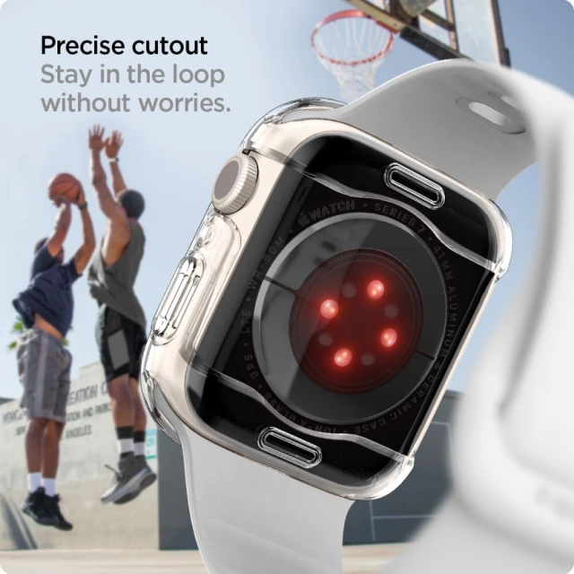 Чохол Spigen Ultra Hybrid для Apple Watch 41 mm Crystal Clear (ACS04613)