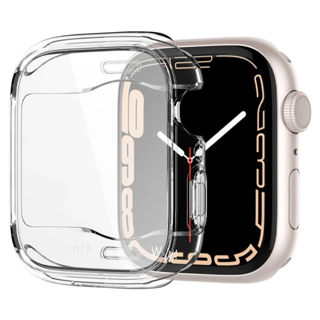 Чохол Spigen Ultra Hybrid для Apple Watch 41 mm Crystal Clear (ACS04613)