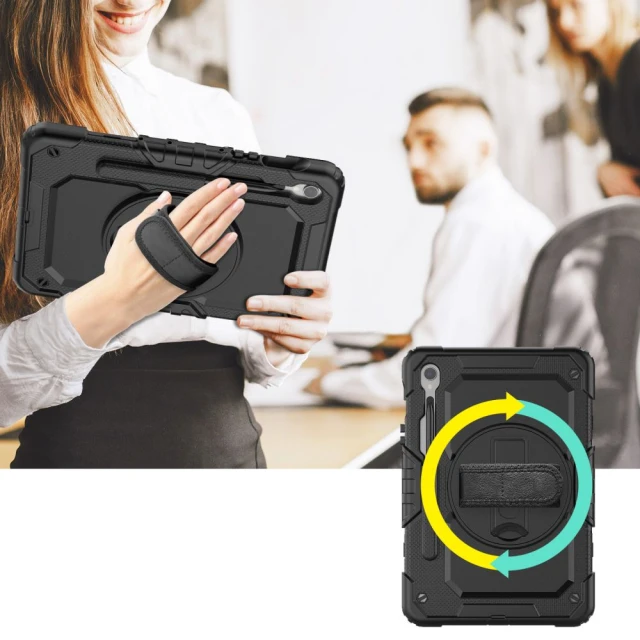 Чохол Tech-Protect Solid360 для Samsung Galaxy Tab S9 FE 10.9 (X510 | X516B) Black (9319456606249)