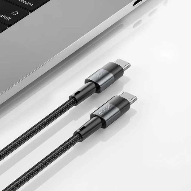 Кабель Tech-Protect UltraBoost USB-C to USB-C 100W 5A 3 m Grey (9319456606058)