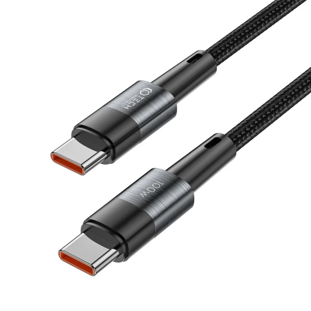 Кабель Tech-Protect UltraBoost USB-C to USB-C 100W 5A 0.25 m Grey (9319456606065)