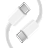 Мережевий зарядний пристрій Tech-Protect 20W 2xUSB-C with USB-C to USB-C Cable 1m White (9319456607291)