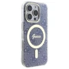 Чохол Guess IML 4G для iPhone 16 Blue with MagSafe (GUHMP16SH4STB)