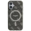 Чохол Guess IML 4G Background для iPhone 16 Plus Brown with MagSafe (GUHMP16MH4DTEW)