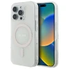 Чехол Guess IML 4G Background для iPhone 16 Pro White with MagSafe (GUHMP16LH4DTEH)