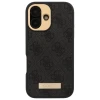 Чохол Guess 4G Logo Plate для iPhone 16 Black with MagSafe (GUHMP16SU4GPRK)