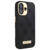 Чохол Guess 4G Logo Plate для iPhone 16 Black with MagSafe (GUHMP16SU4GPRK)