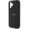 Чохол Guess Grained Gold Ring для iPhone 16 Black with MagSafe (GUHMP16SPGHSMMK)
