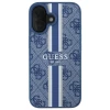 Чехол Guess 4G Printed Stripes для iPhone 16 Blue with MagSafe (GUHMP16SP4RPSB)